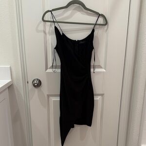 White Fox Bodycon Black Women's Dress
